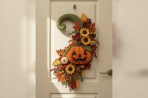 Autumn Pumpkin Harvest Crochet Door Hanging Pattern: Coming Soon Pattern