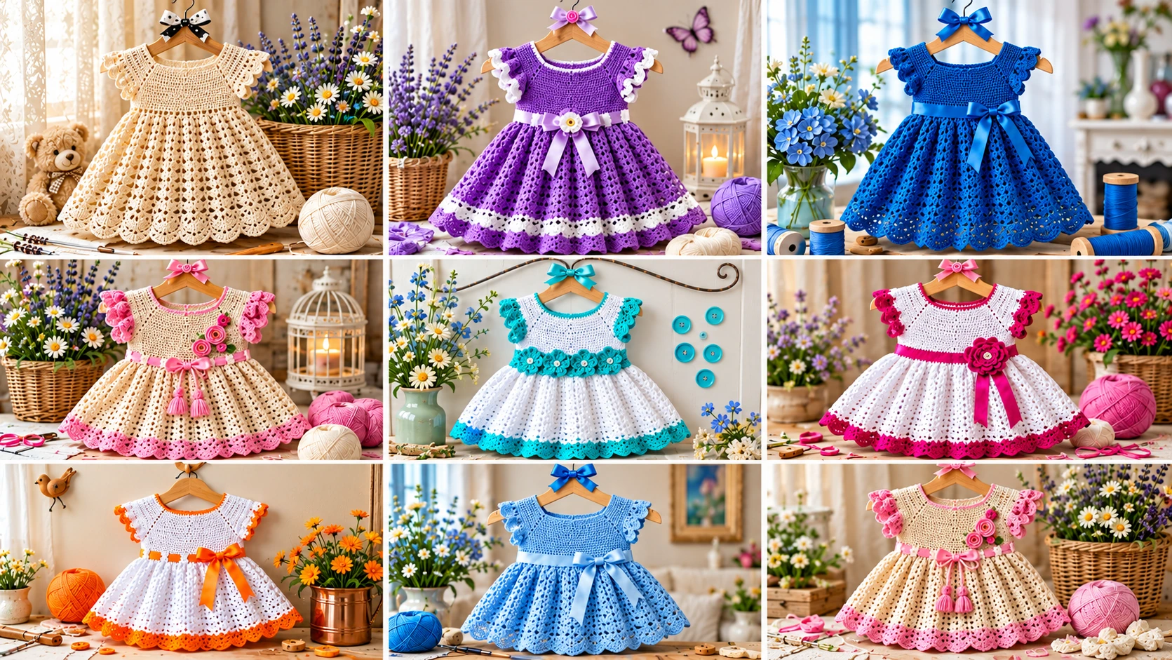 Crochet Ideas : 25+ Beautiful Baby Dress Designs & Patterns Pattern