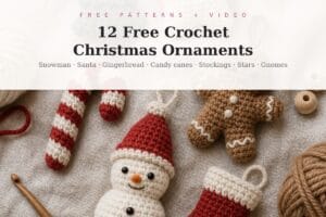 12 Free Crochet Christmas Ornaments You Can Make in an Evening Pattern